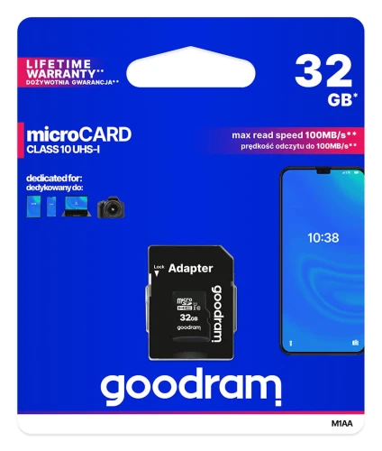 Karta pamięci microSD 32GB klasa 10 GOODRAM