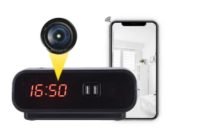 Zegar Budzik Kamera Wi-Fi Full HD Zoya IP38 (z trybem nocnym)