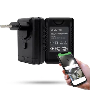 Ładowarka szpiegowska IP08 z ukrytą mini kamerą WIFI Full HD