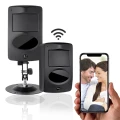 Czujka Ruchu z kamerą Wi-Fi detekcja ruchu PIR LS11 IR (Do Roku na baterii) BLACK