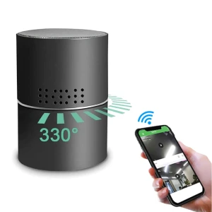 KAMERA WI-FI IP22 Z OBROTOWYM OBIEKTYWEM W FORMIE GŁOŚNIKA BT (TRYB NOCNY)