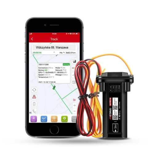 LOKALIZATOR GPS MV901N POD ZASILANIE DO ŁODZI, MOTORU CZY SAMOCHODU