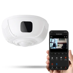 CZUJKA DYMU KAMERA WI-FI TY-20 OBROTOWY OBIEKTYW Z IR - PODGLĄD ZDALNY