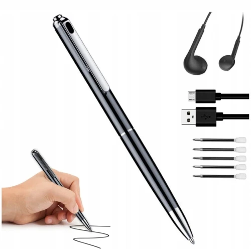 DŁUGOPIS DYKTAFON SZPIEGOWSKI V10 2W1