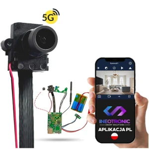 Kamera do ukrycia IP055 Wi-Fi IR FHD + zew. mikrofon (Podgląd Na żywo) 5 GHZ