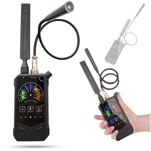 Wykrywacz podsłuchów i kamer DE012 (pluskwy GSM, GPS, WI-FI, RF, IR)