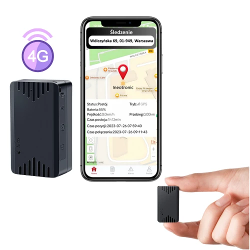 Mini Lokalizator GPS ML100G 4G z Podsłuchem na żywo (Aplikacja PL)