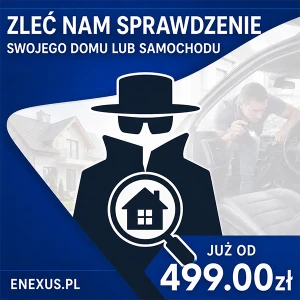 USŁUGA WYKRYWANIA PODSŁUCHÓW DOM, BIURO, SAMOCHÓD OD 499,00