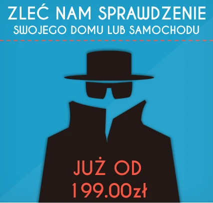 USŁUGA WYKRYWANIA PODSŁUCHÓW DOM, BIURO, SAMOCHÓD OD 199,00