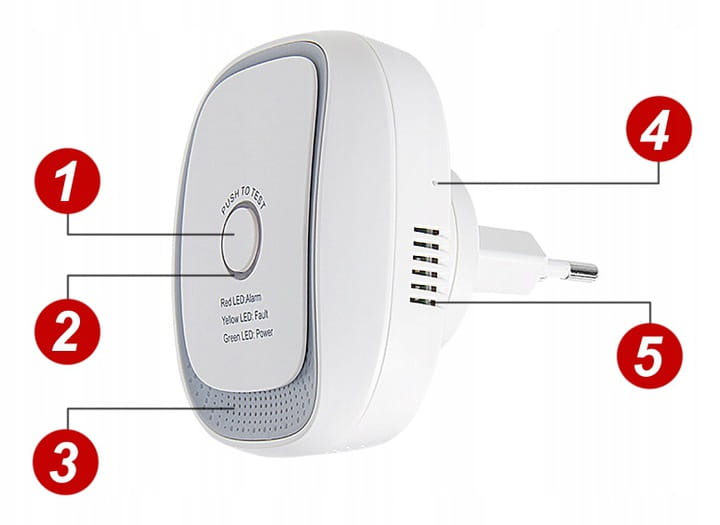 Bezprzewodowy czujnik gazu Zigbee v3.0 Tuya Smart Life