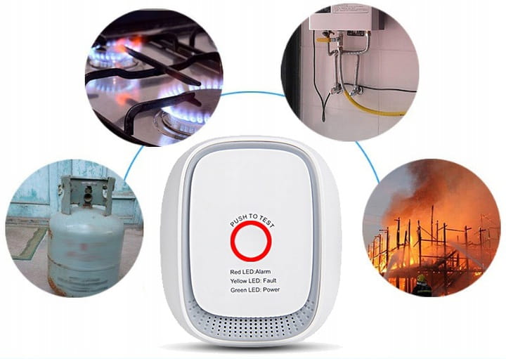 Bezprzewodowy czujnik gazu Zigbee v3.0 Tuya Smart Life