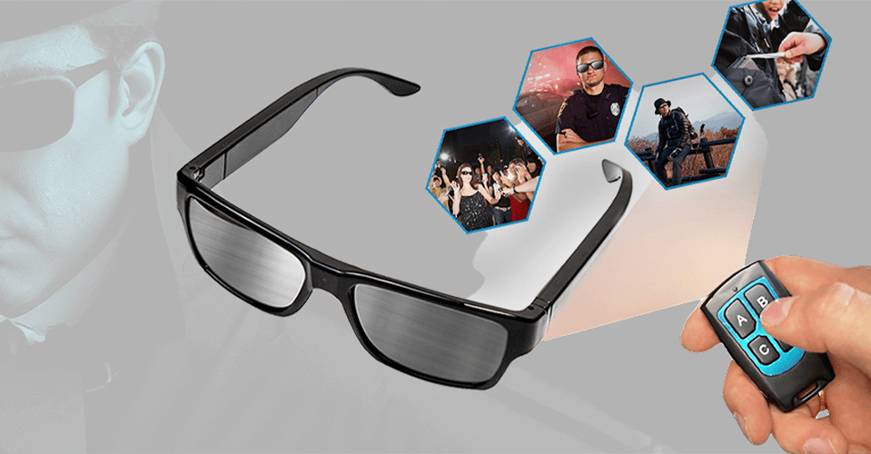 OKULARY SZPIEGOWSKIE AS-2S Z PILOTEM FULL HD