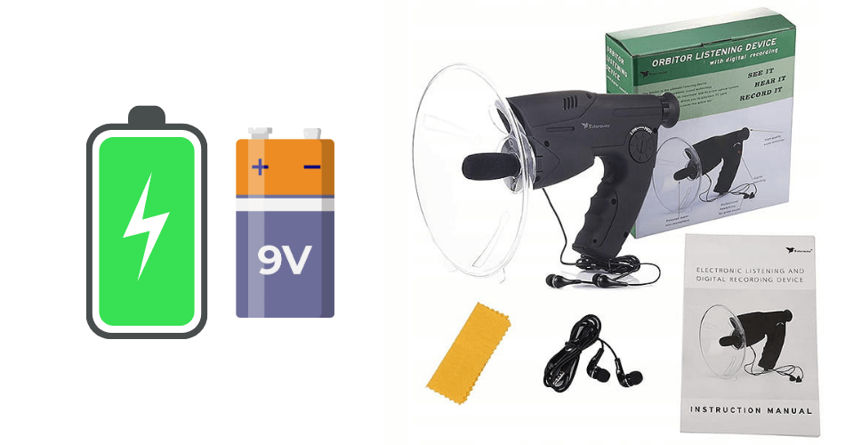 Cyfrowy Mikrofon Kierunkowy Podsłuch PDS z Opcją Nagrywania Na Kartę SD