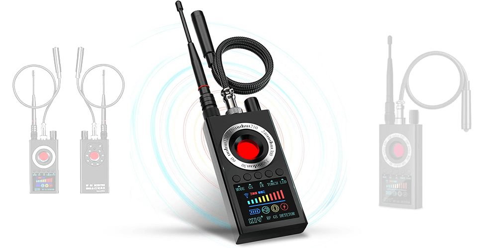 WYKRYWACZ KAMER I PODSŁUCHÓW K19+ (PLUSKWY GSM, GPS, WI-FI, RF, IR)