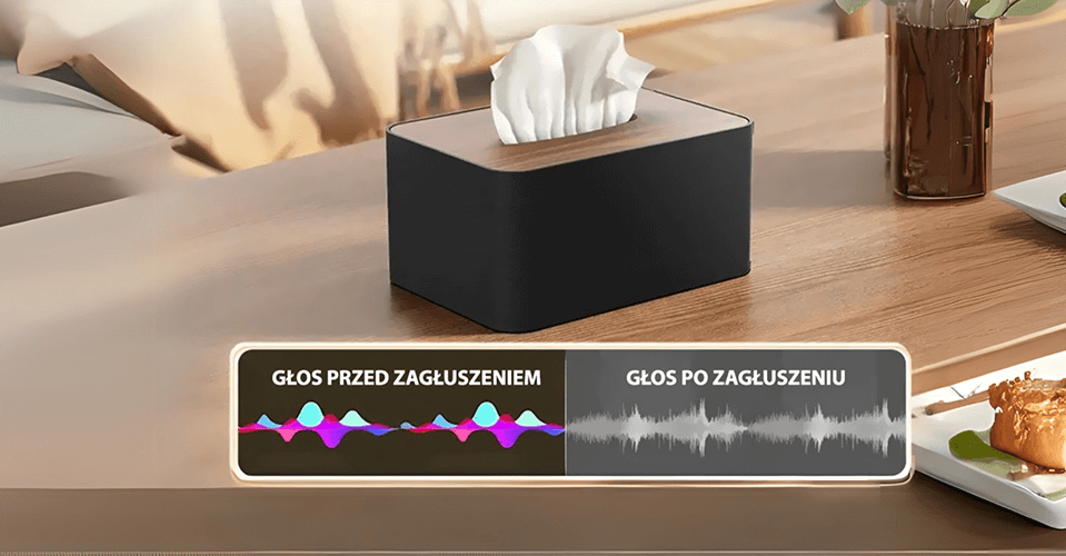 Szumidło Ultrasoniczne Chustecznik F18, Szkatułka blokująca nagrywanie i nasłuch GSM