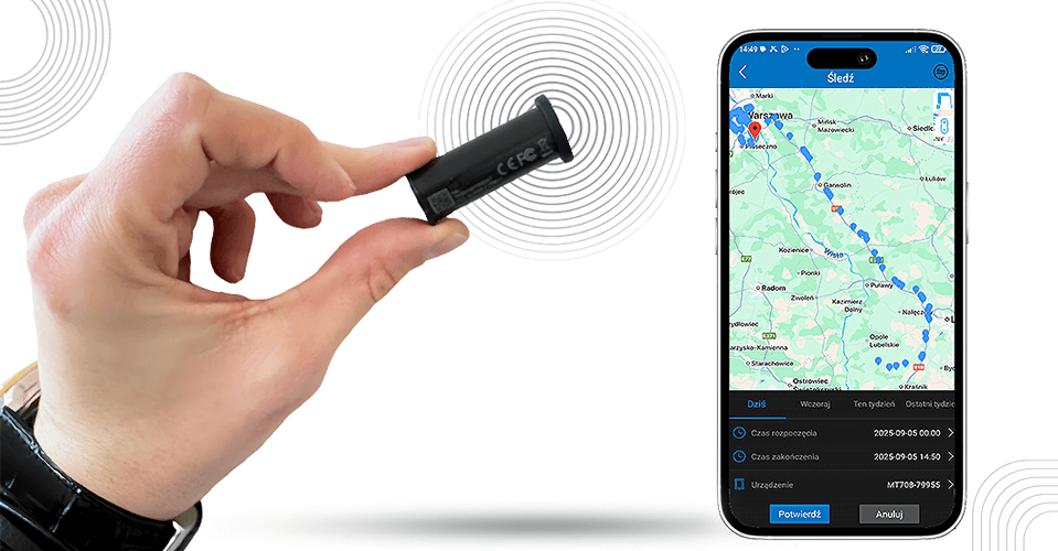 Lokalizator Tubka MT611 Typu TAG Bluetooth do zabezpieczenia roweru, hulajnogi (Pełna Dyskrecja - do 2 lat pracy)