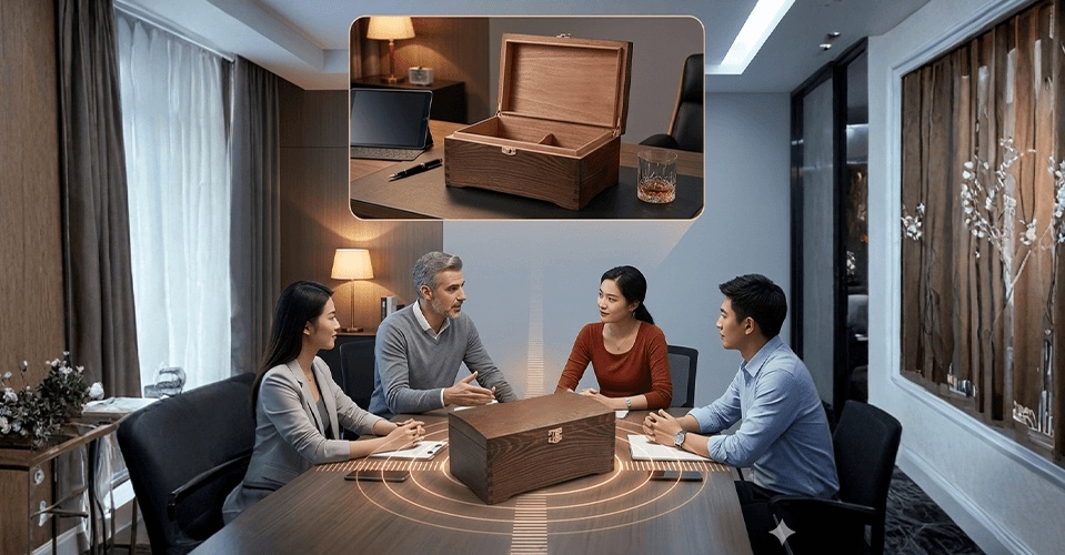 Profesjonalny Sejf Skrzynka Ultra soniczna KGA, Szkatułka blokująca nagrywanie i nasłuch GSM