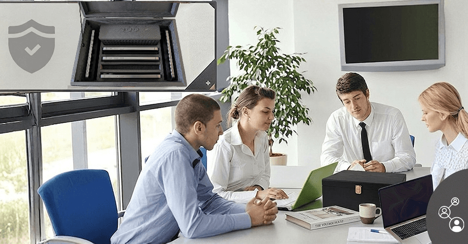 Profesjonalna Skrzynka Ultra soniczna Sejf KGA, Szkatułka blokująca nagrywanie i nasłuch GSM