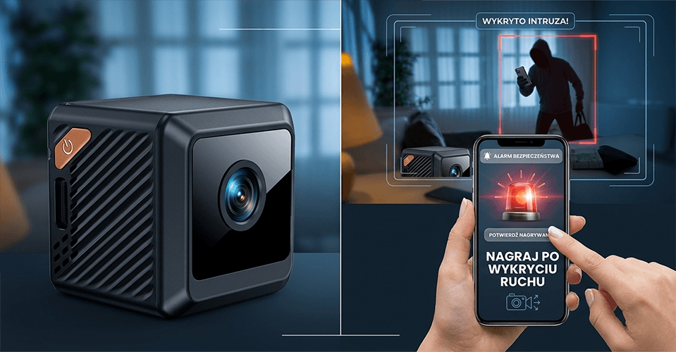 Mini Kamera w formie kostki W02 WI-FI (Podgląd Online i Tryb Nocny)