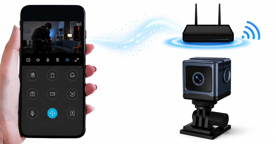 Mini Kamera W03 WI-FI (Podgląd Online i Tryb Nocny)
